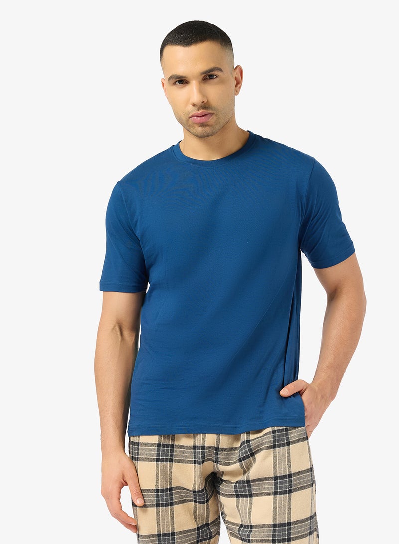 روبرت وود طقم تي شيرت وبنطلون بقصة عادية - Image 3